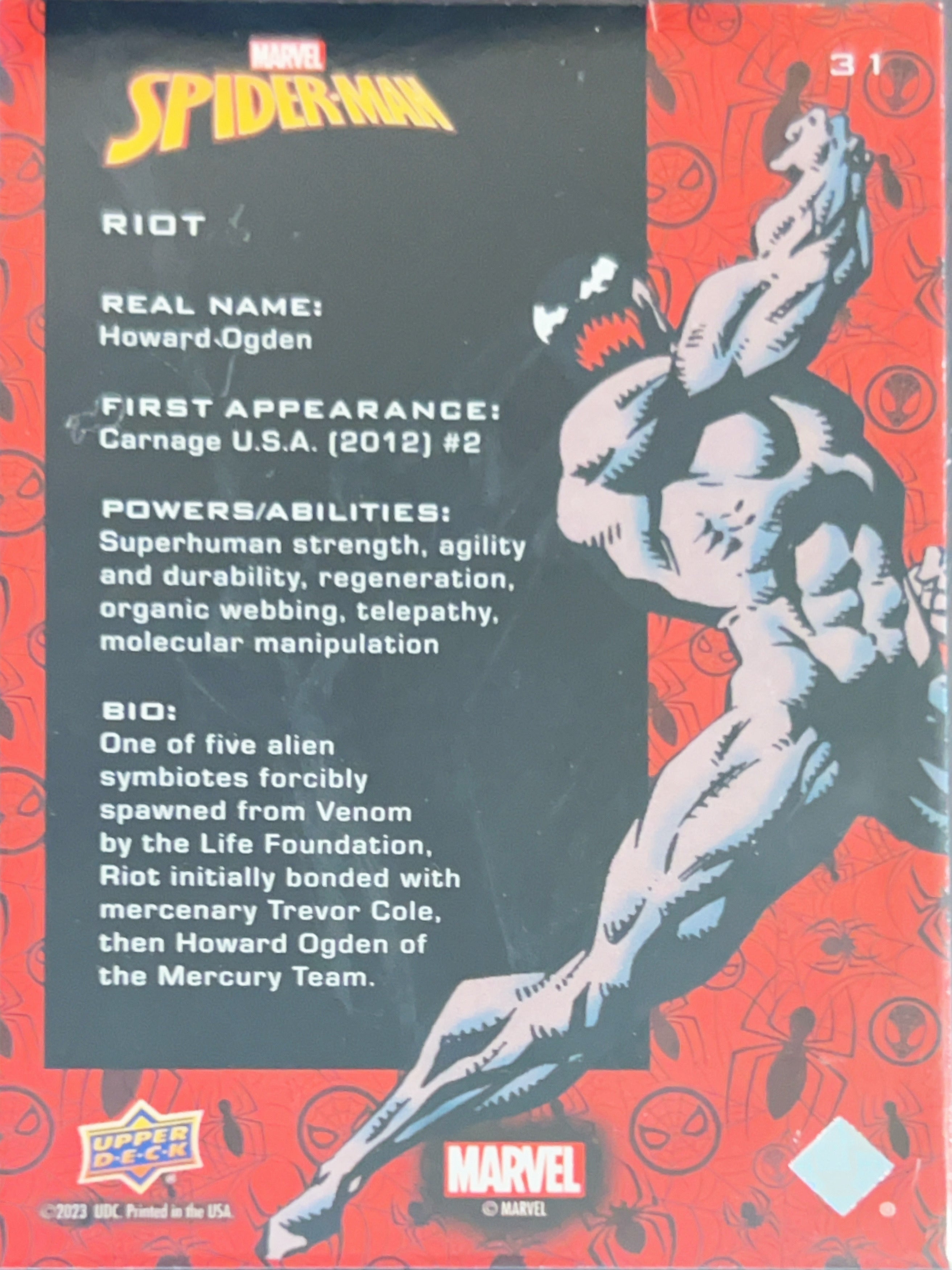 2023 Upper Deck Marvel Spider-Man Riot #31