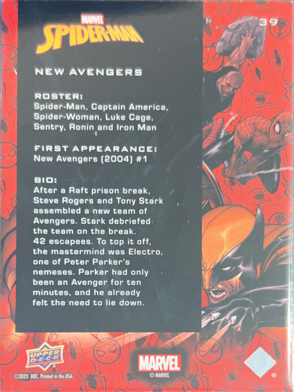 2023 Upper Deck Marvel Spider-Man New Avengers New Avengers #39
