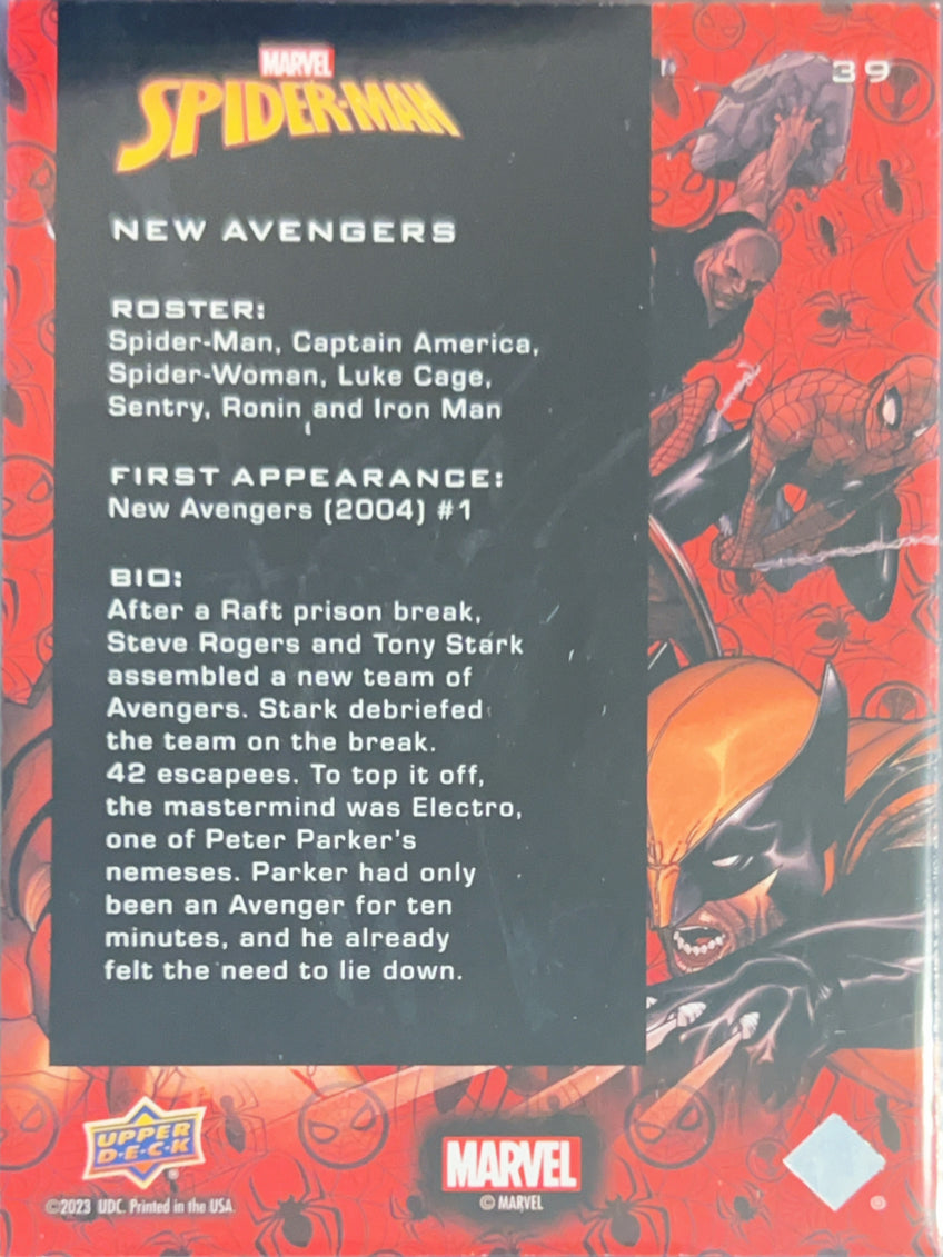 2023 Upper Deck Marvel Spider-Man New Avengers New Avengers #39