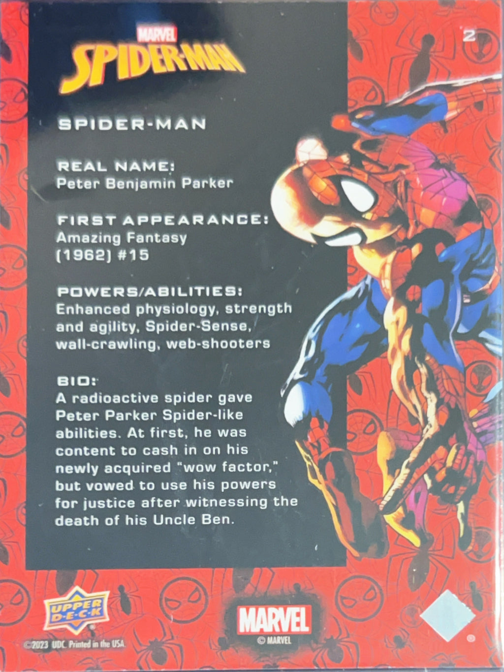 2023 Upper Deck Marvel Spider-Man Spider Man #2