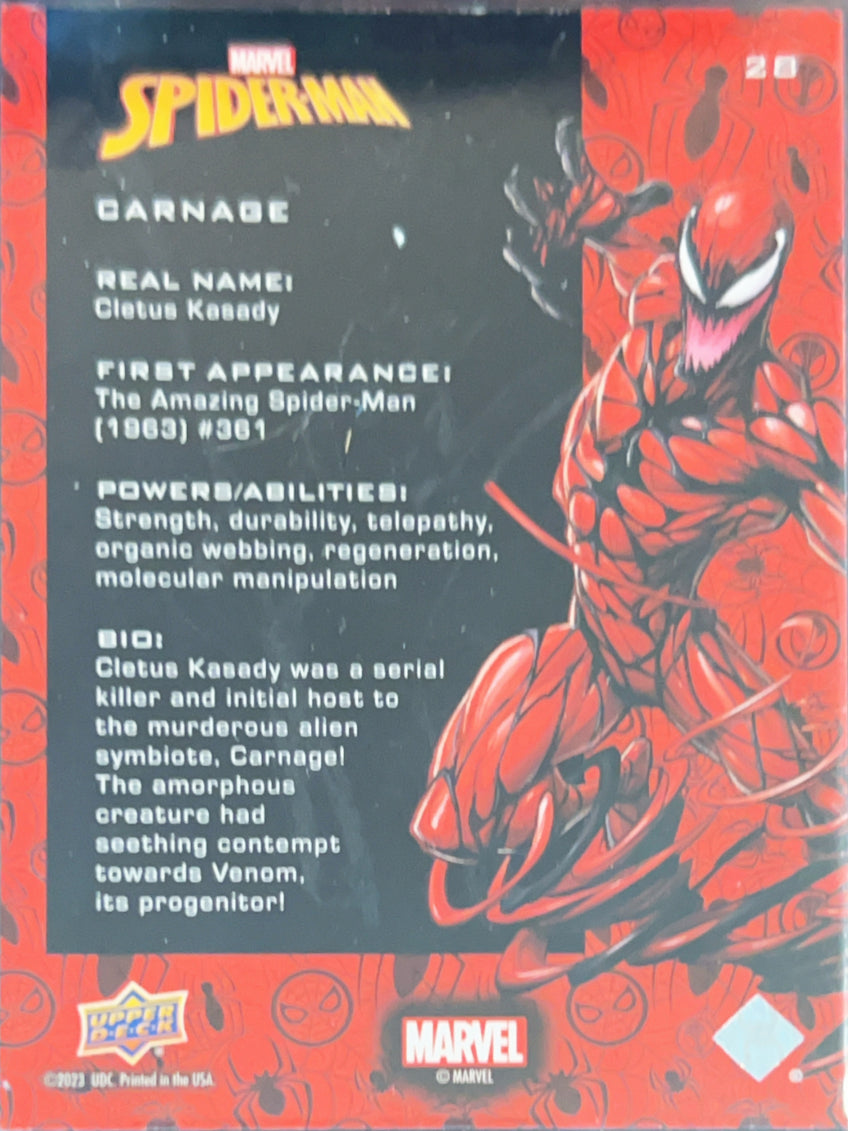 2023 Upper Deck Marvel Spider-Man Carnage #28