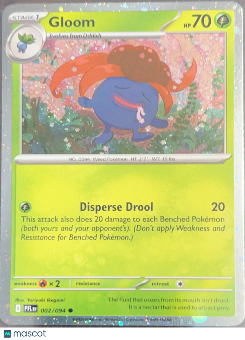 2025 Prismatic Evolutions Gloom Holo #002/094