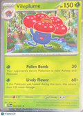 2025 Prismatic Evolutions Vileplume Reverse Holo Rare #003/094