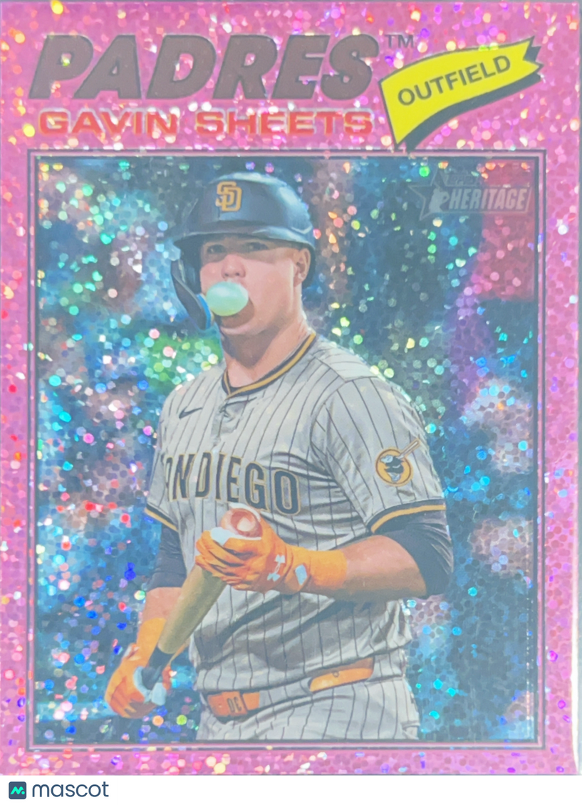 2026 Topps Heritage Gavin Sheets #127 Pink Sparkle