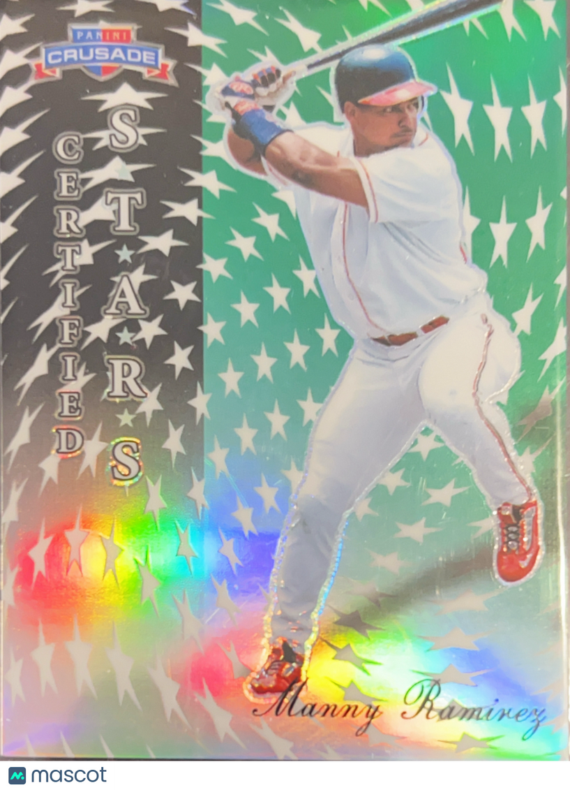 2025 Panini Crusade Prizm Manny Ramirez #14 Green Certified Stars /249