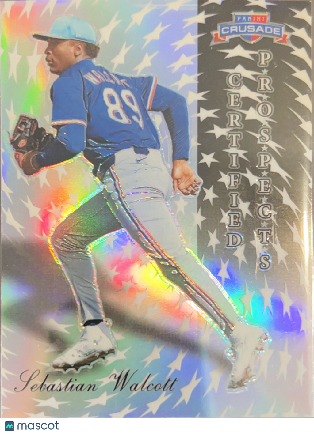 2025 Panini Crusade Prizm Sebastian Walcott #7 Silver Stars