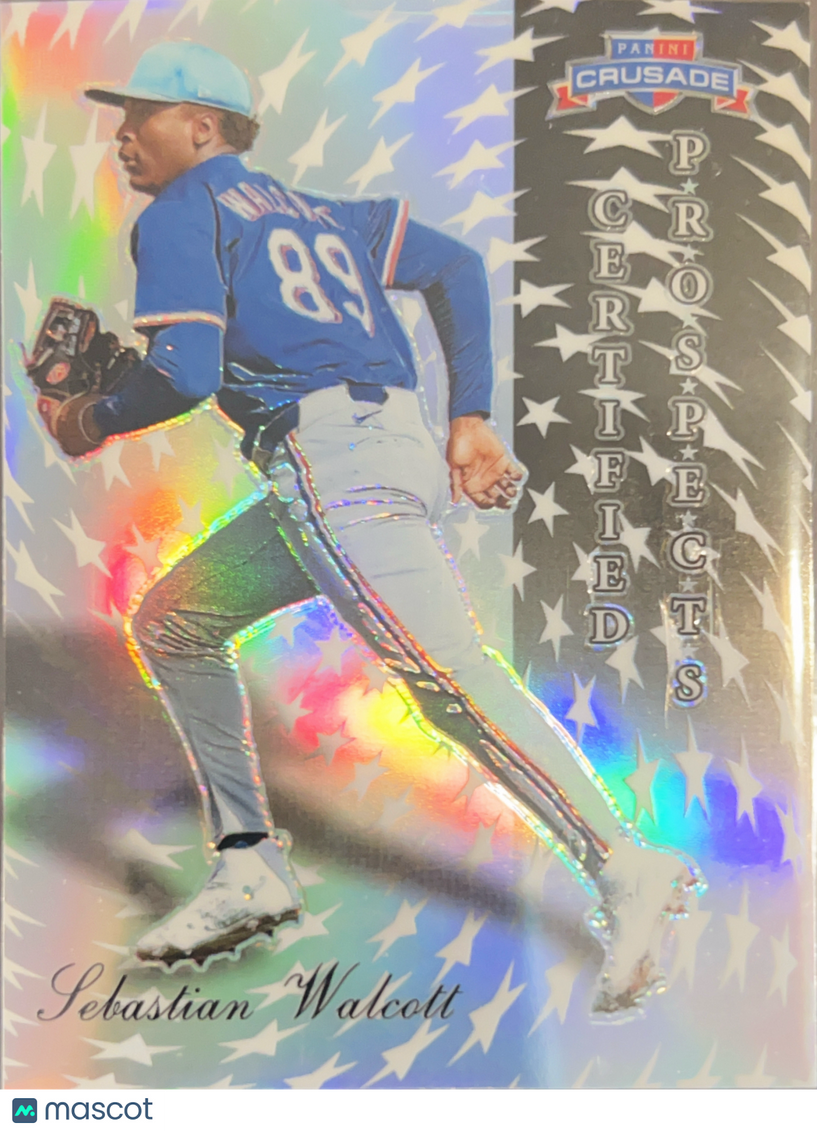 2025 Panini Crusade Prizm Sebastian Walcott #7 Silver Stars