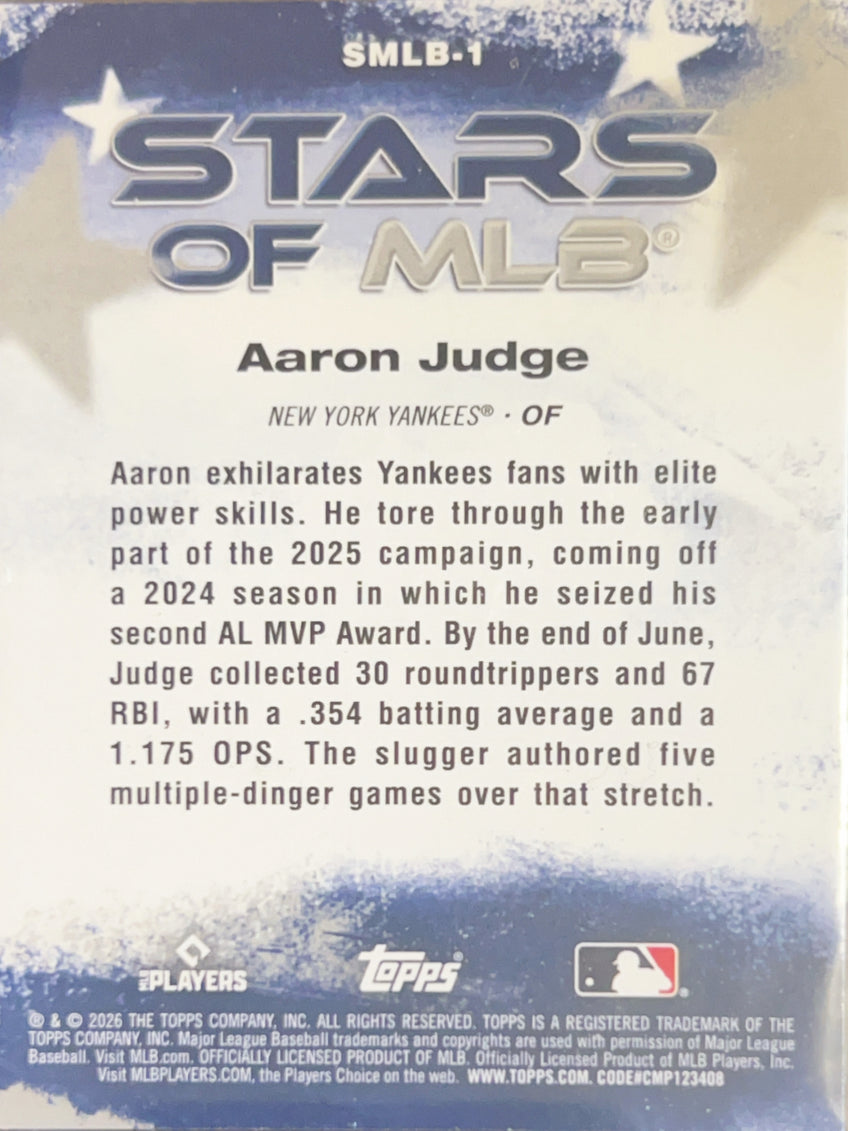 2026 Topps Stars of MLB Aaron Judge #SMLB-1