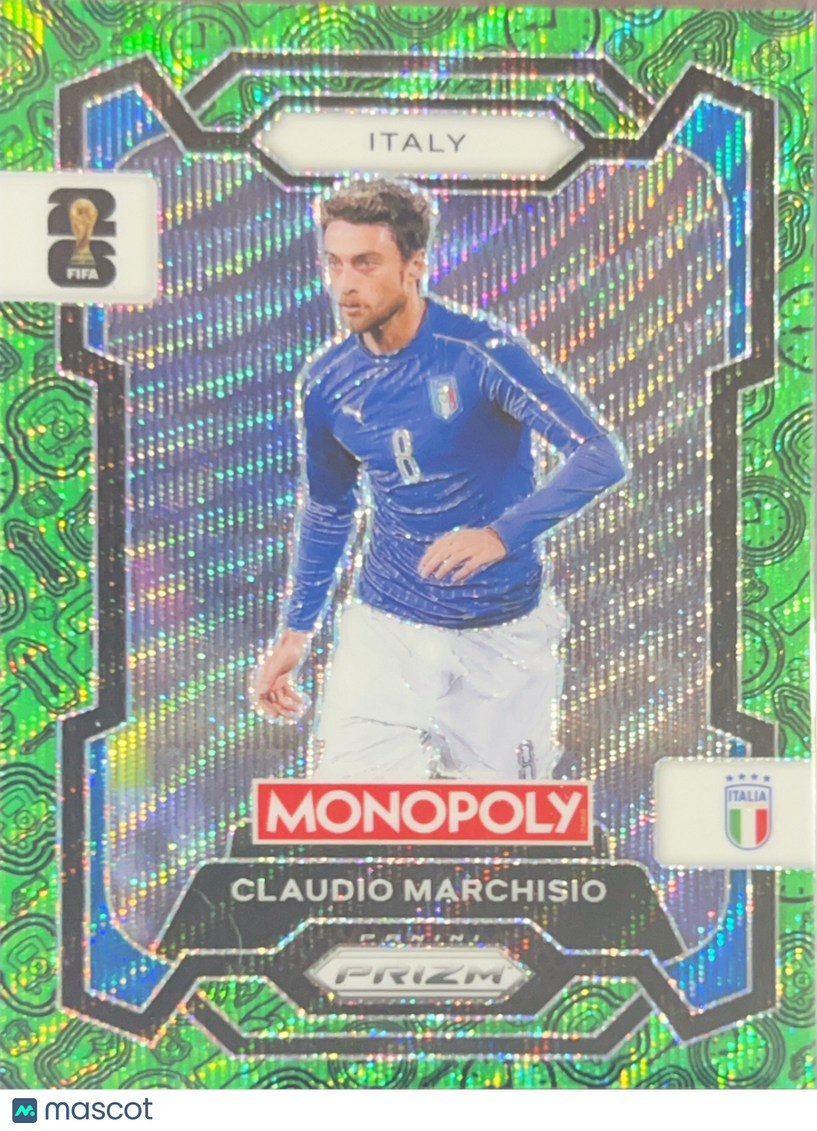 2026 Panini Monopoly Prizm FIFA World Cup 26 Claudio Marchisio #38 Green