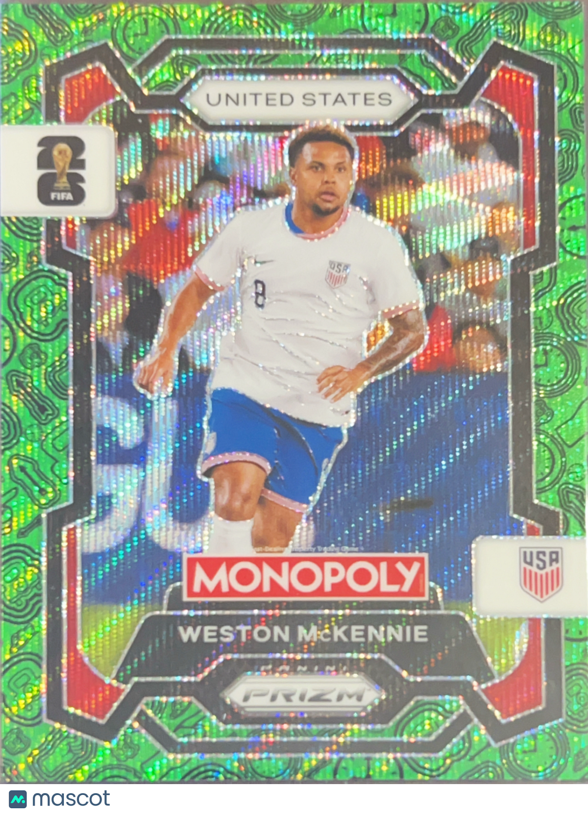 2026 Panini Monopoly Prizm FIFA World Cup 26 Weston McKennie #50 Green