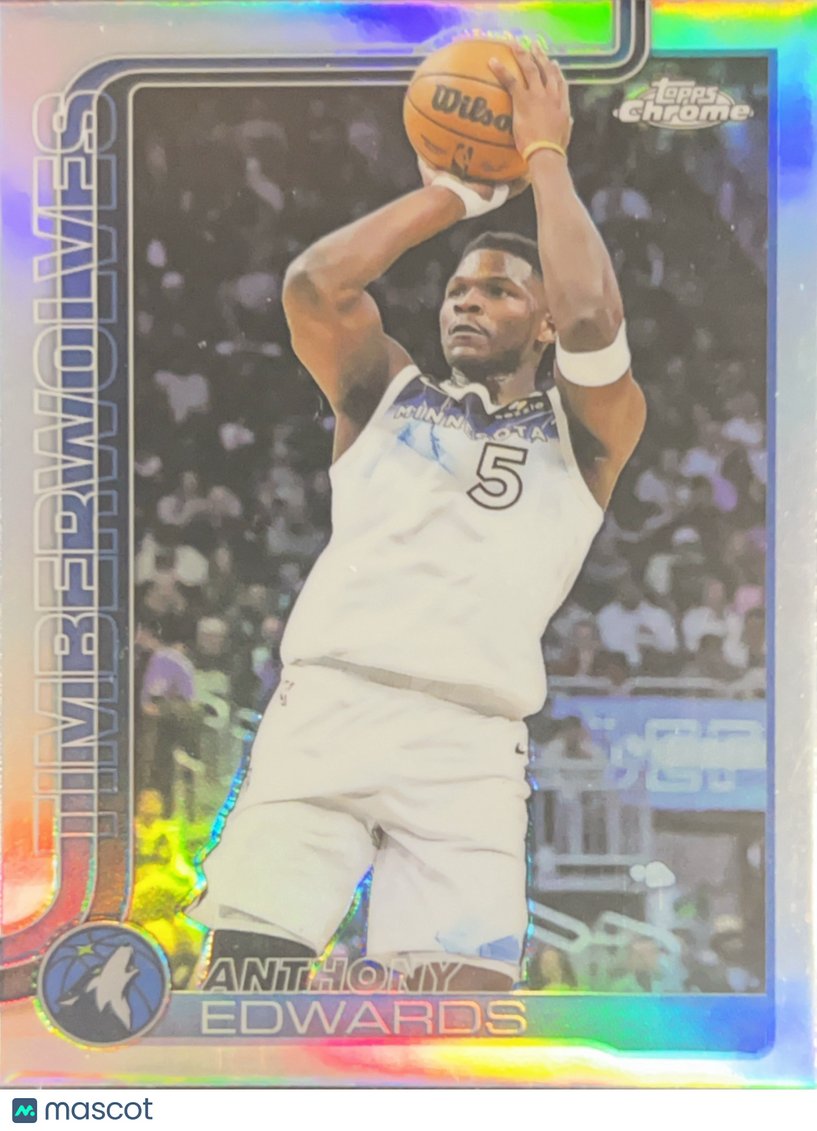 2025 Topps Chrome Anthony Edwards #151 Refractor