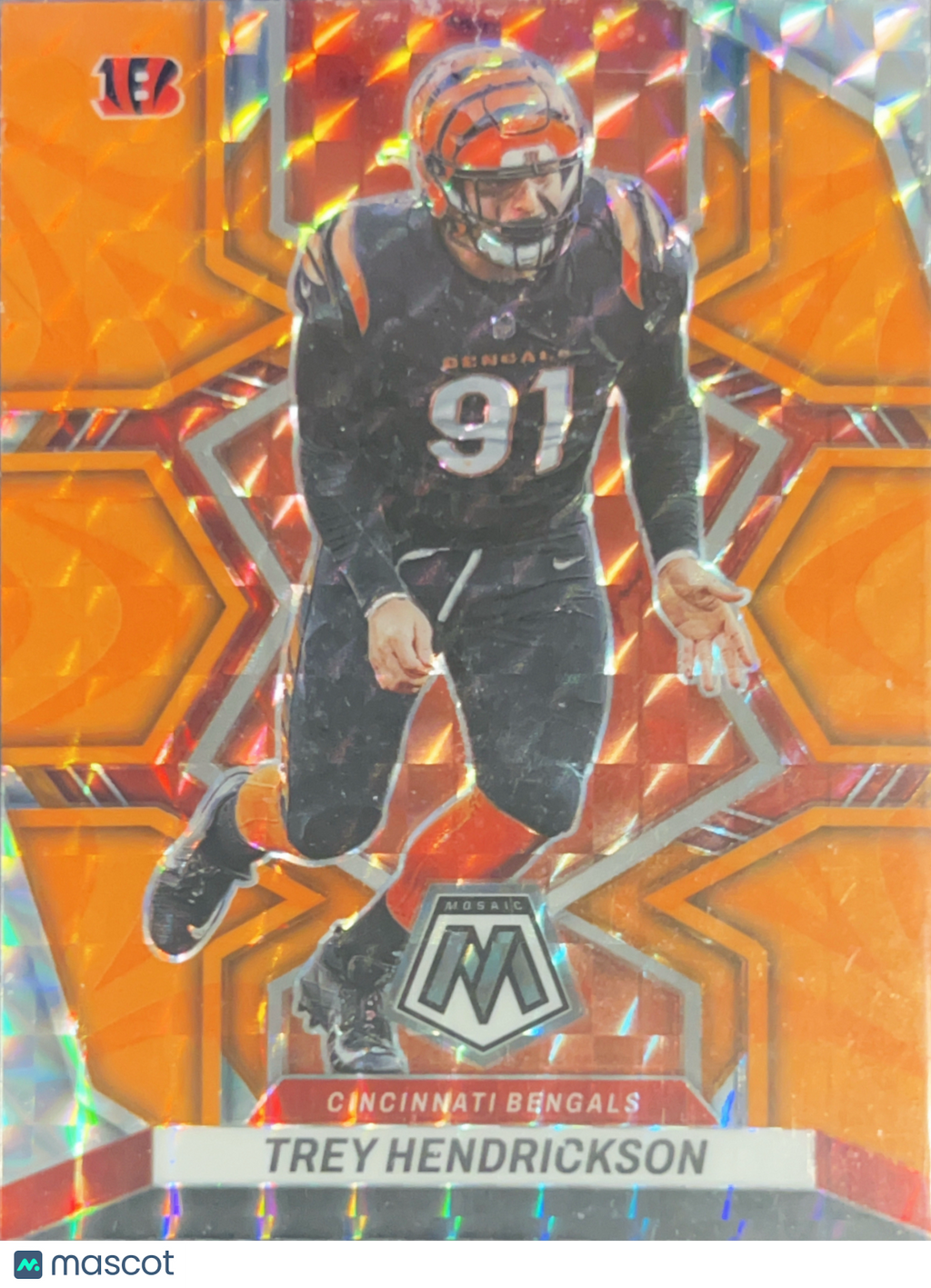 2022 Panini Mosaic Prizm Trey Hendrickson #44 Orange