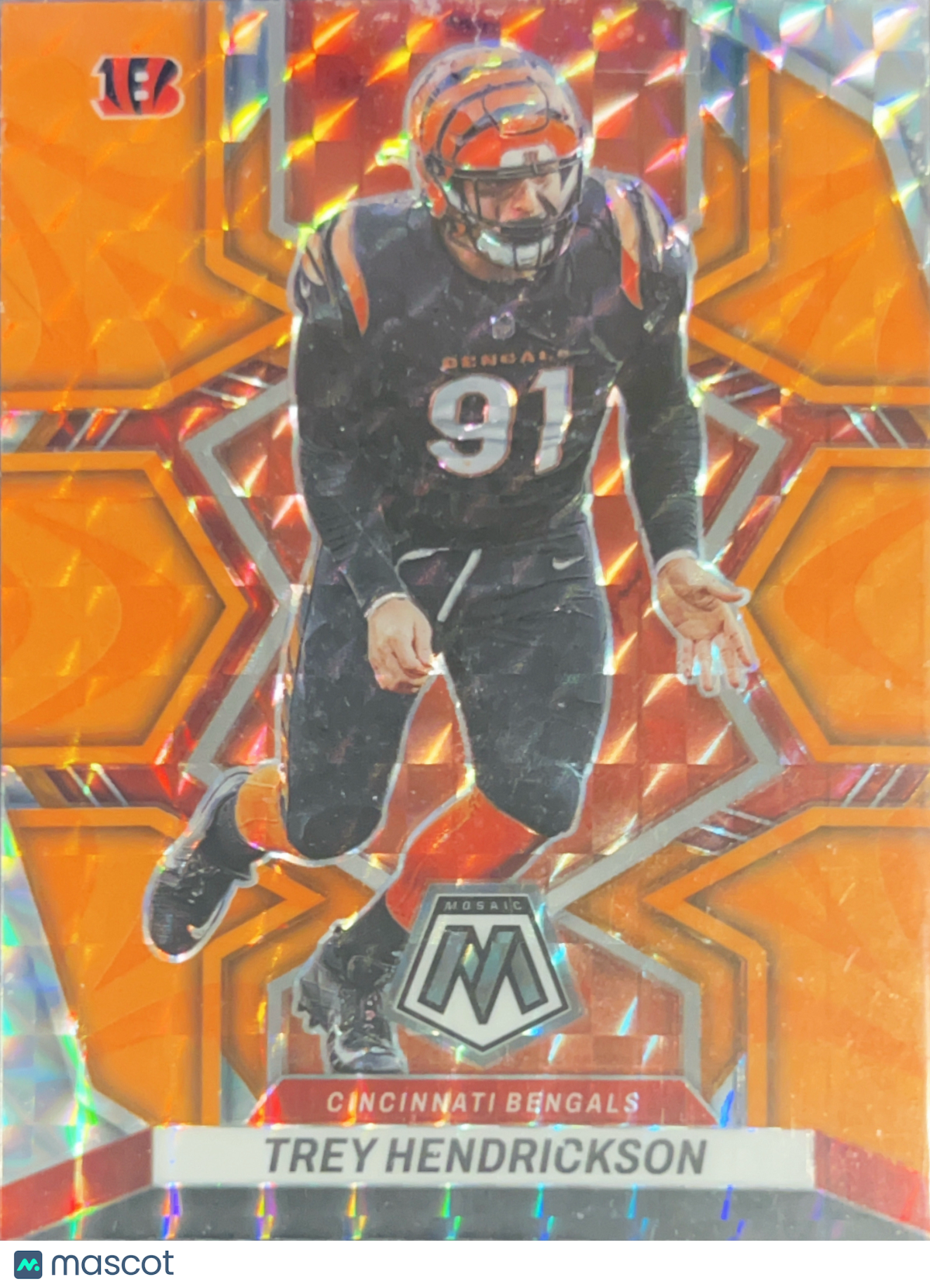 2022 Panini Mosaic Prizm Trey Hendrickson #44 Orange