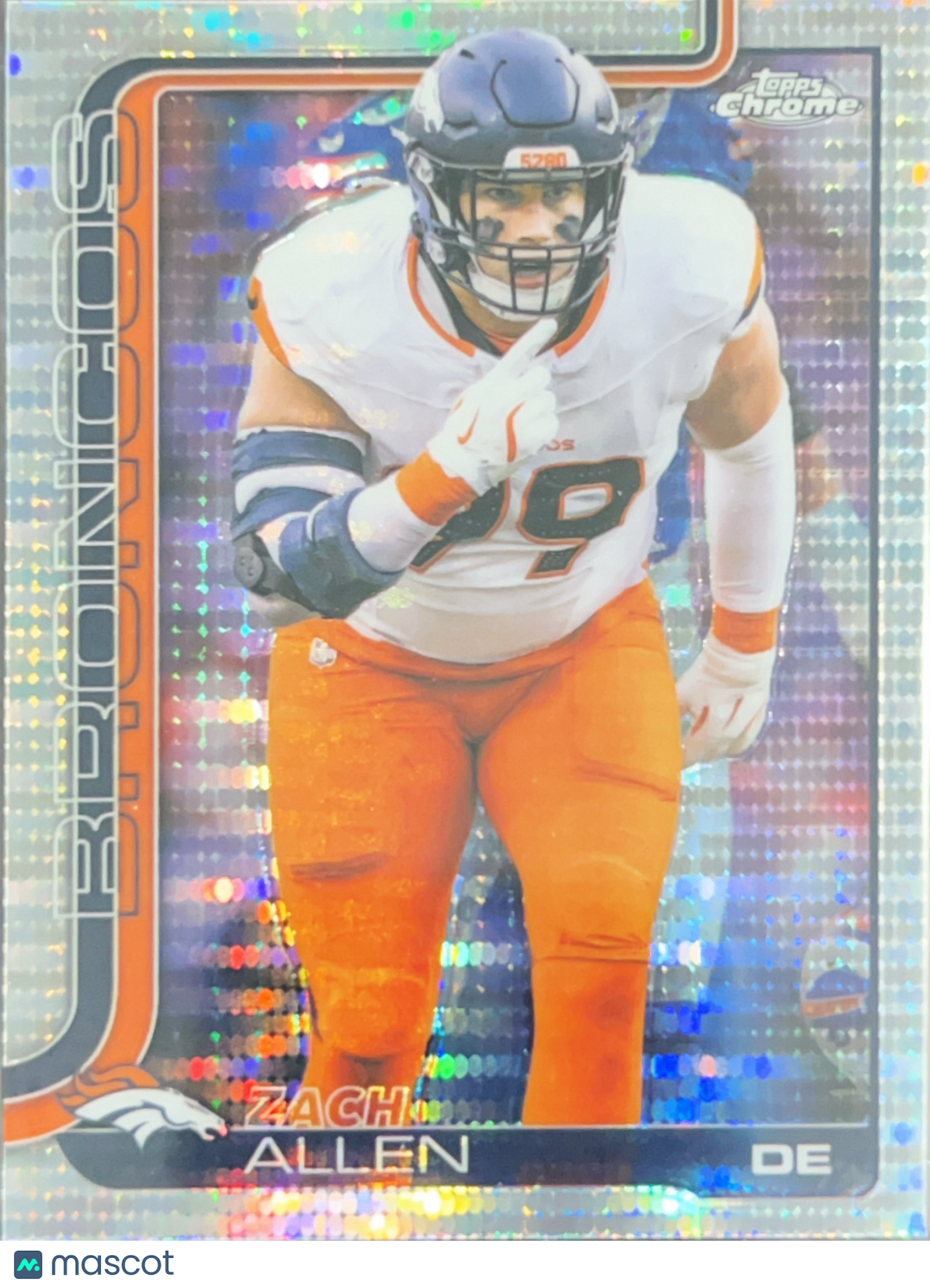 2025 Topps Chrome Zach Allen #95 Prizm