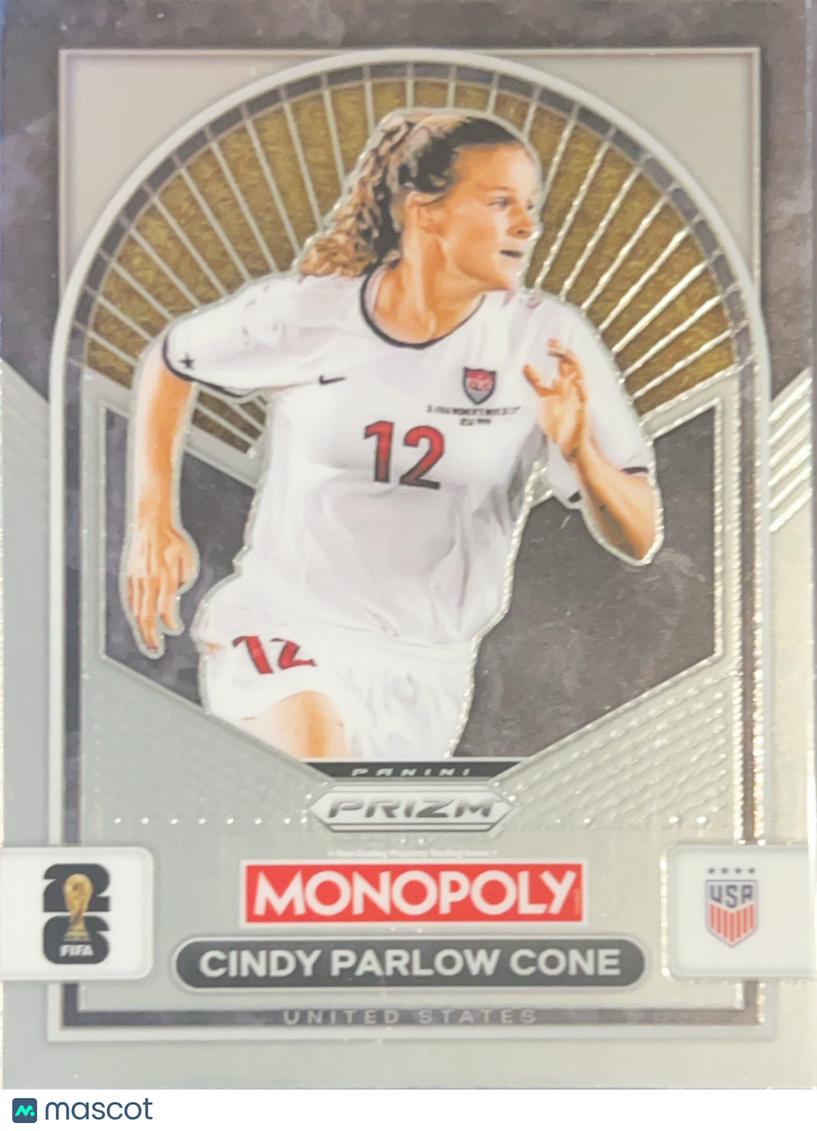 2026 Panini Monopoly Prizm FIFA World Cup 26 Cindy Parlow Cone #86