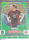 2026 Panini Monopoly Prizm FIFA World Cup 26 Christine Sinclair #100 Green