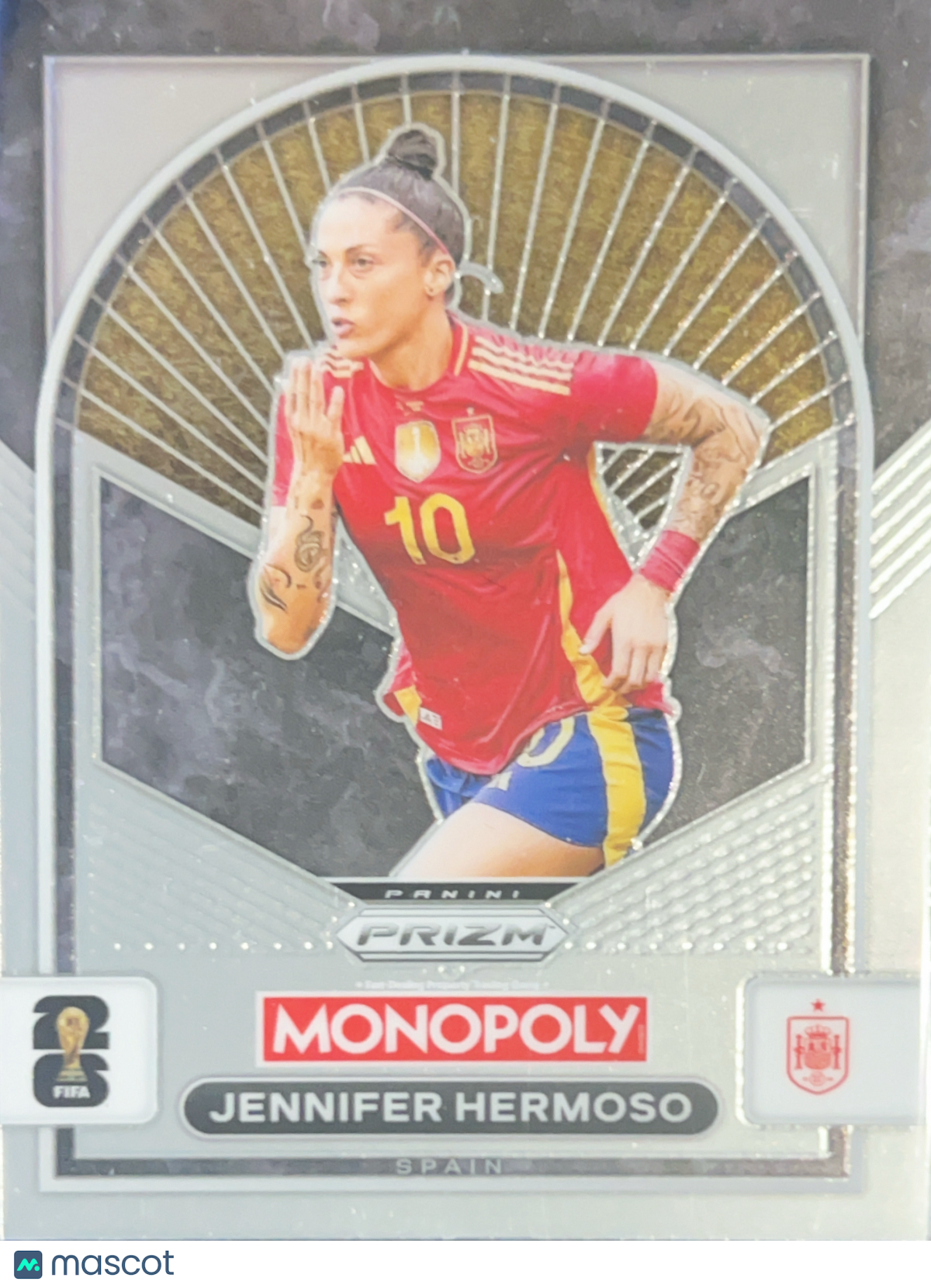 2026 Panini Monopoly Prizm FIFA World Cup 26 Jennifer Hermoso #98 Silver