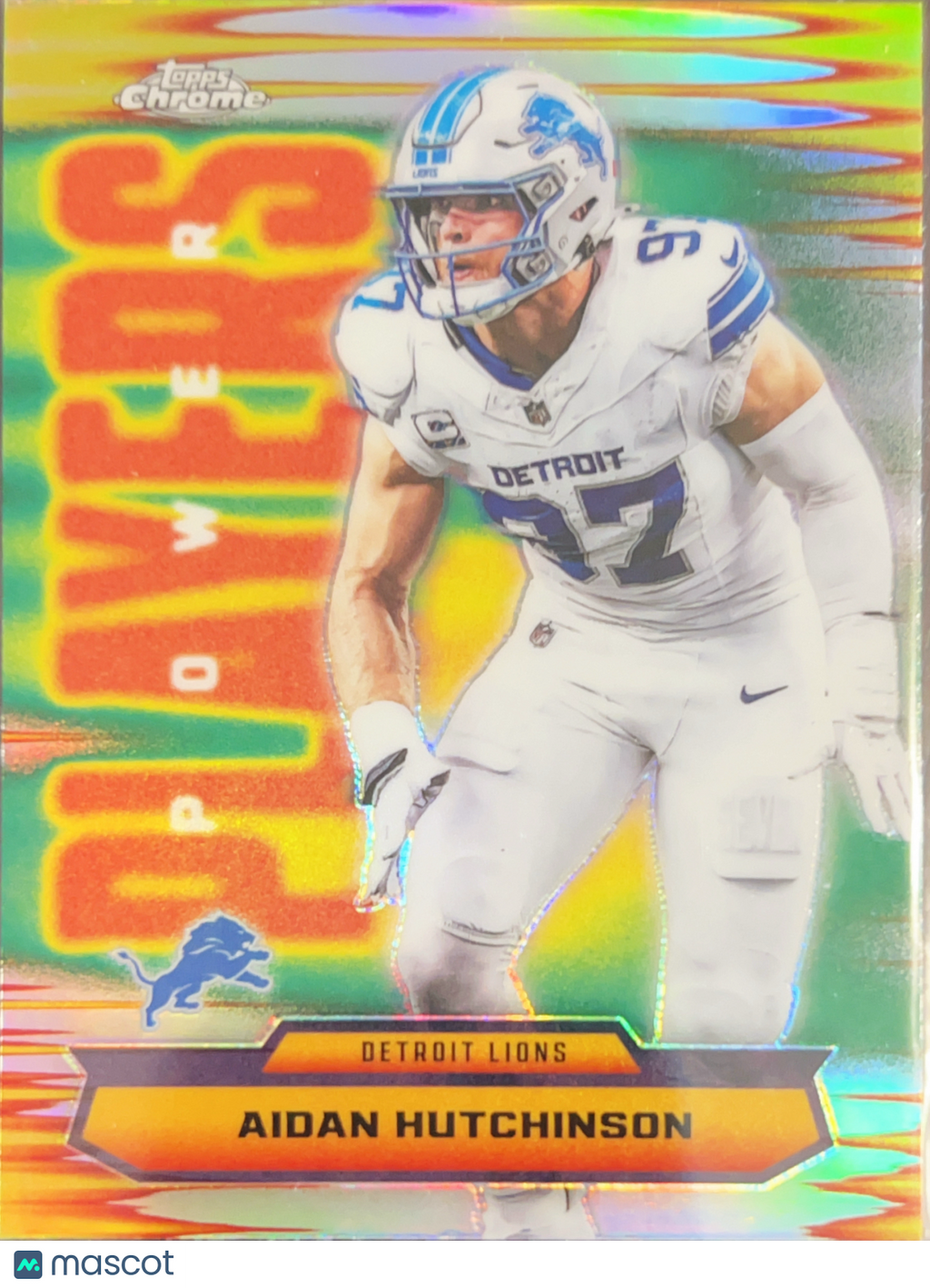 2025 Topps Chrome Power Players Aidan Hutchinson #PP-38 Refractor