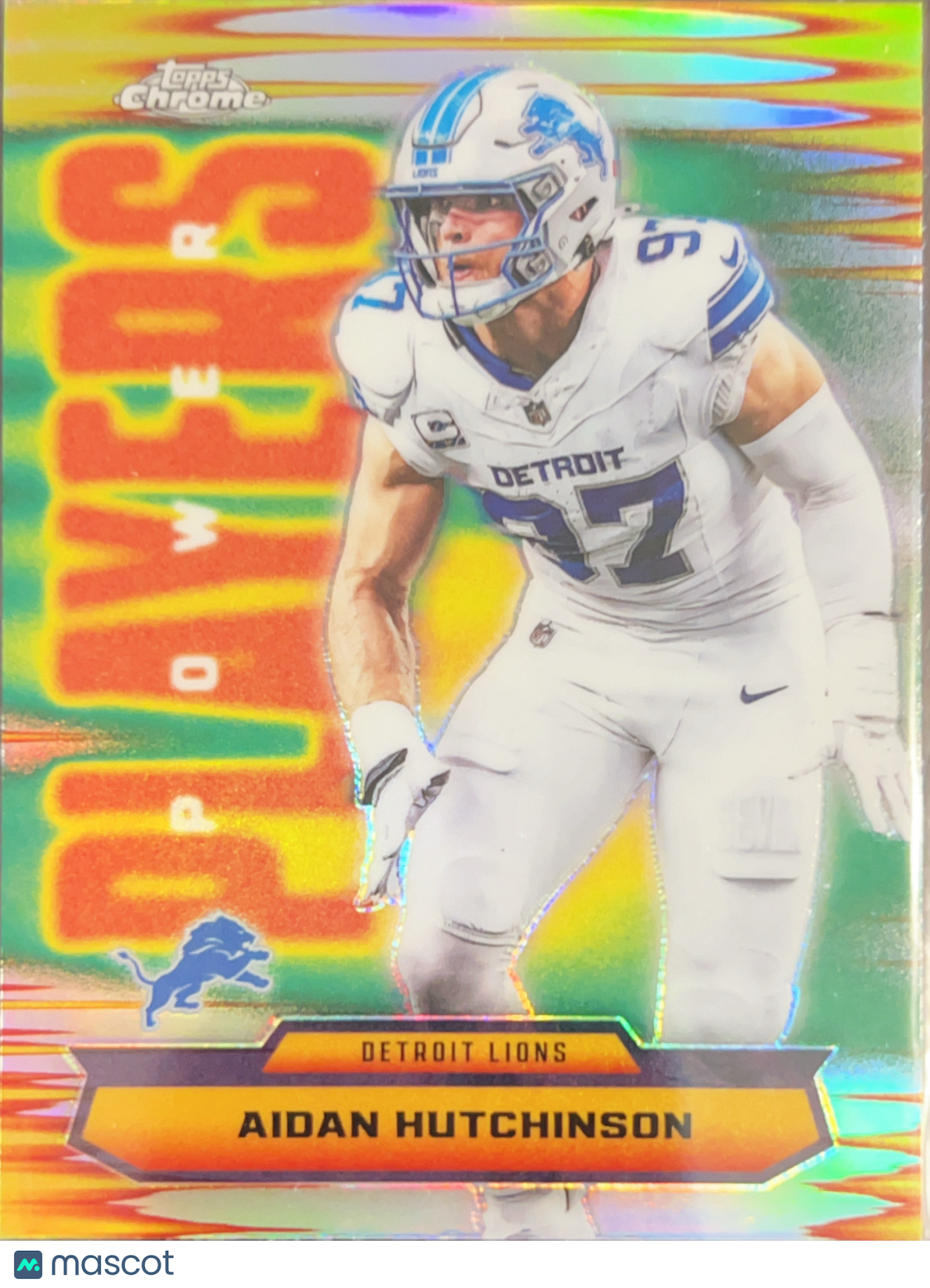 2025 Topps Chrome Power Players Aidan Hutchinson #PP-38 Refractor