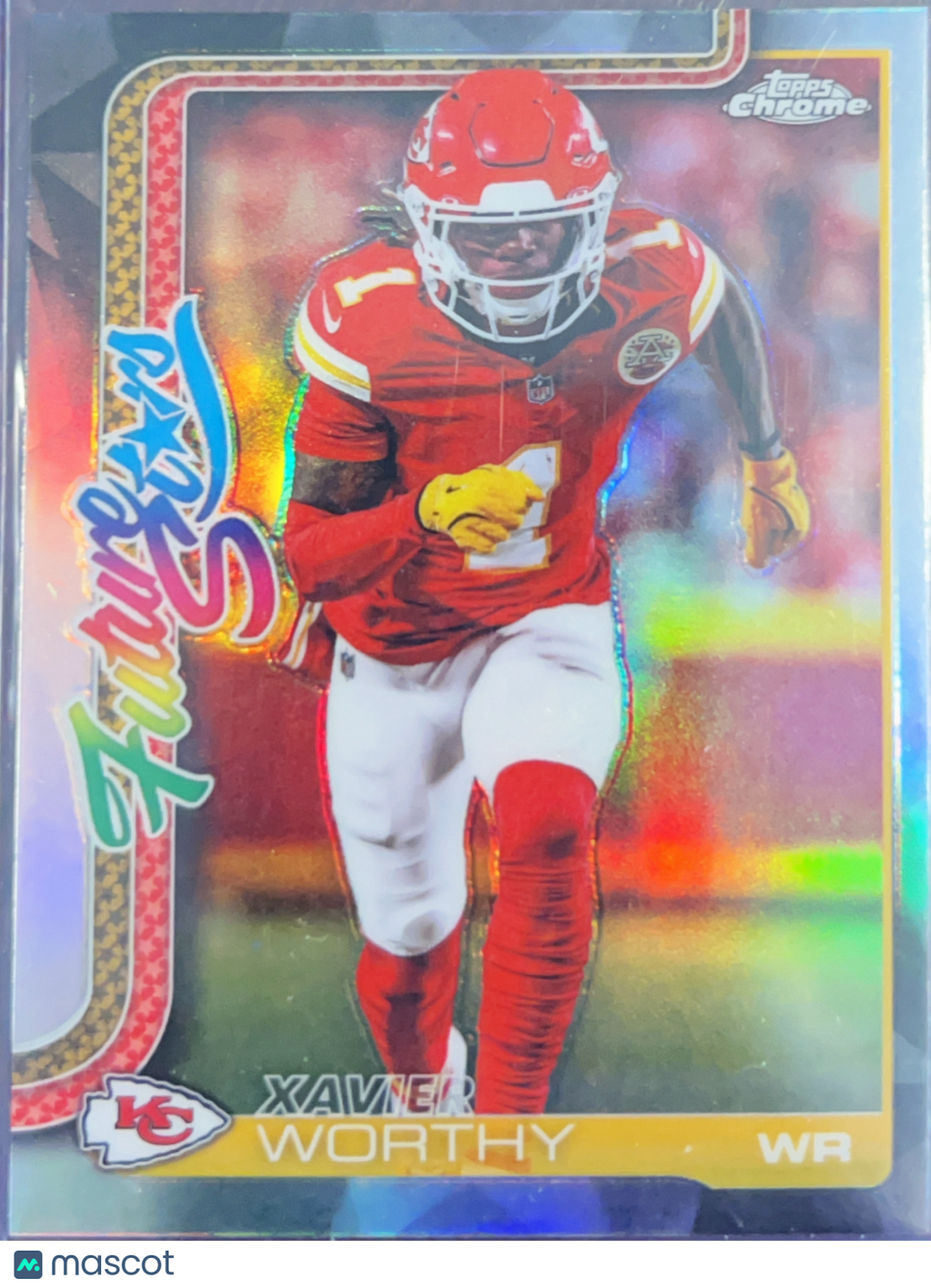 2025 Topps Chrome Future Stars Xavier Worthy #FS-5 Refractor
