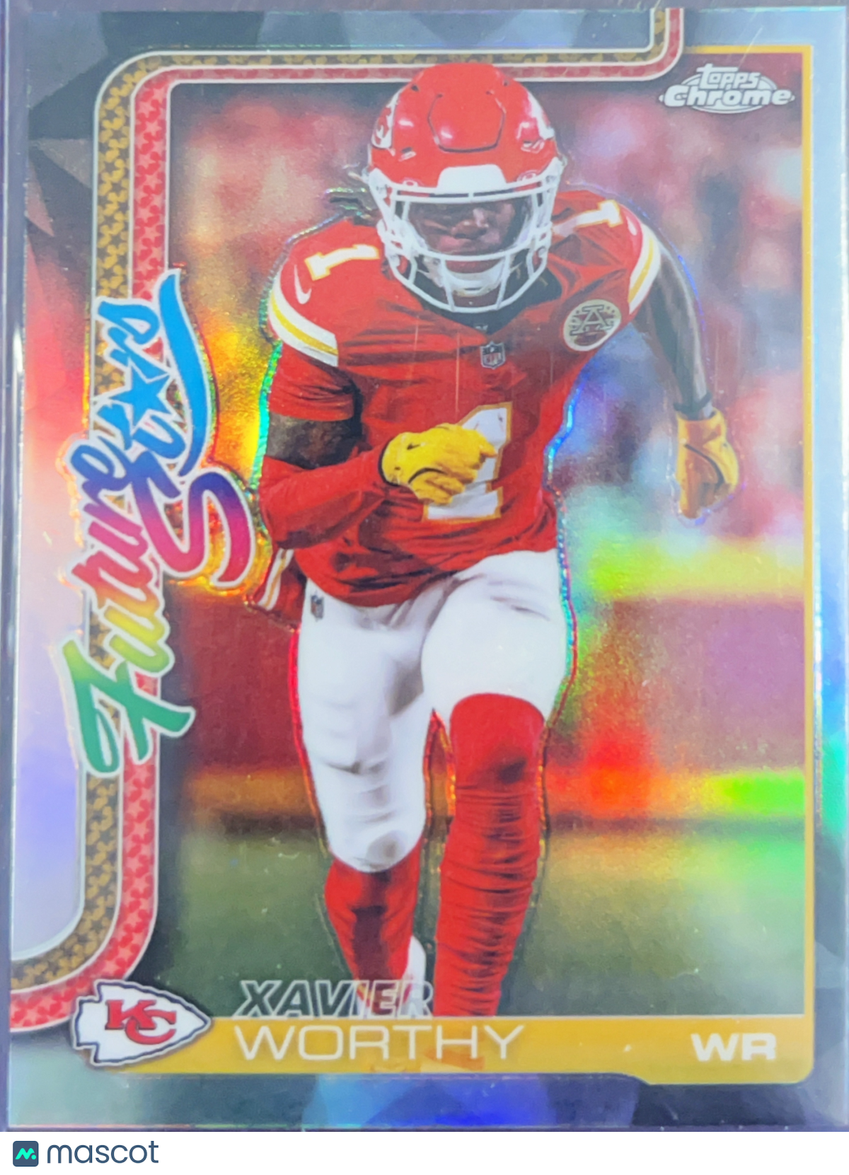 2025 Topps Chrome Future Stars Xavier Worthy #FS-5 Refractor