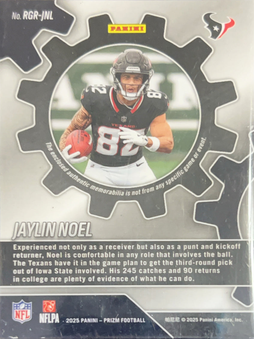 2025 Panini Prizm Football Jaylin Noel #RGR-JNL Pink RC Memorabilia
