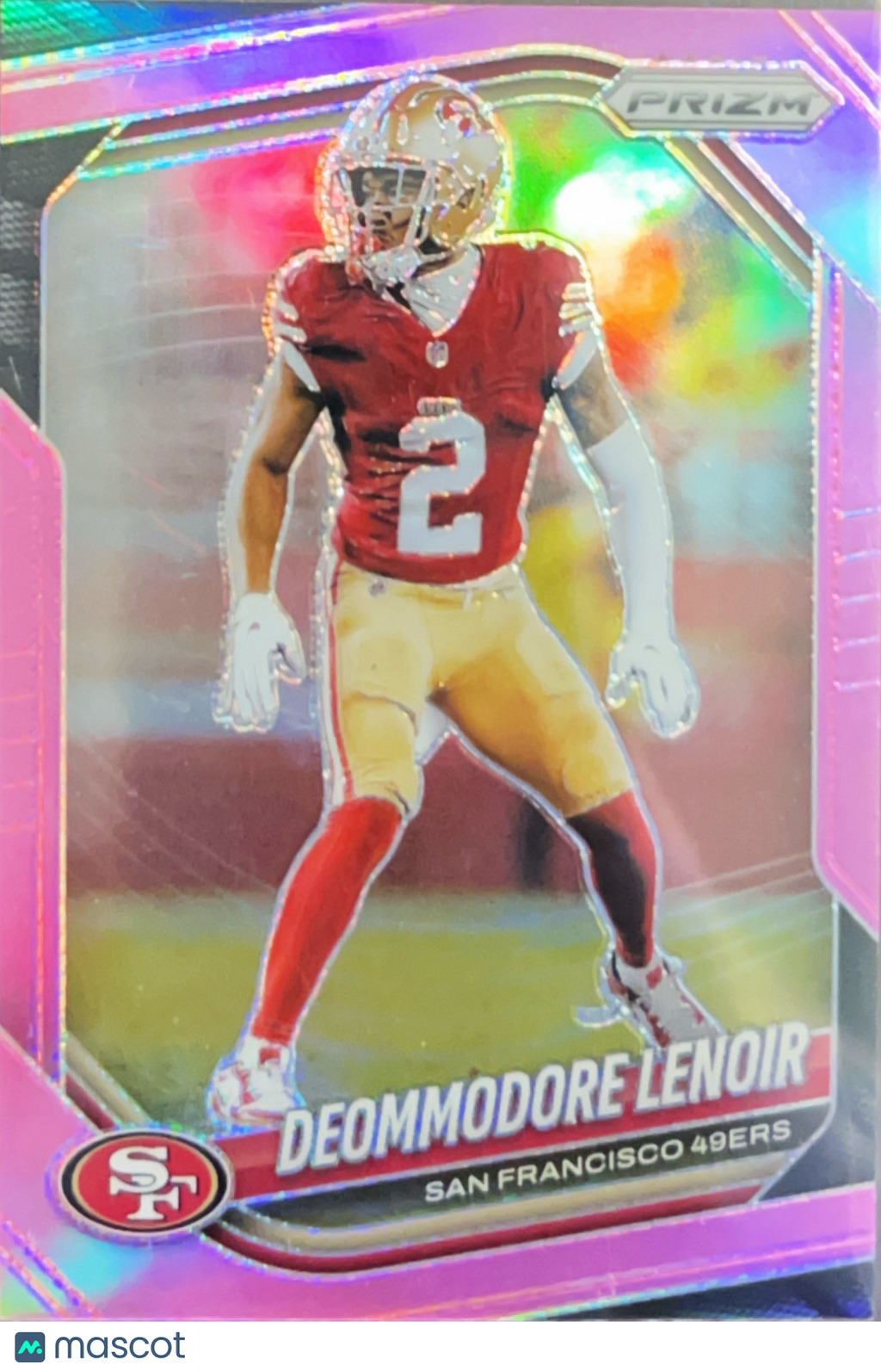 2025 Panini Prizm Football Deommodore Lenoir #281 Pink