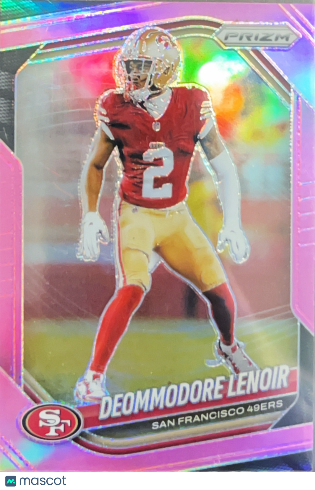 2025 Panini Prizm Football Deommodore Lenoir #281 Pink
