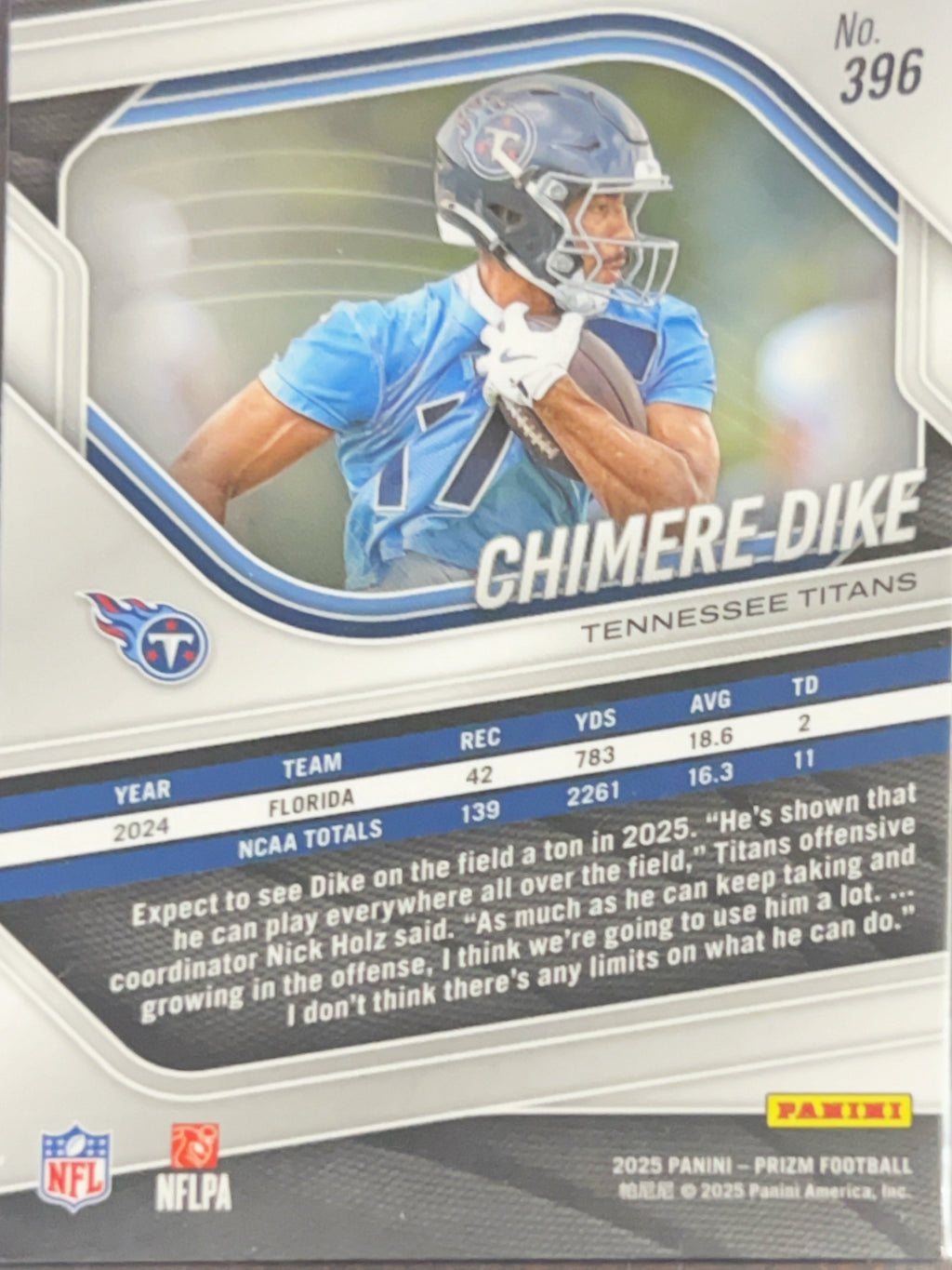 2025 Panini Prizm Chimere Dike #396 RC