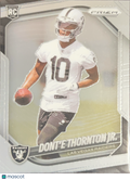 2025 Panini Prizm Football Dont'e Thornton Jr. #369 RC