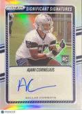 2025 Panini Prizm Significant Signatures Ajani Cornelius #SSI-ACS Silver RC