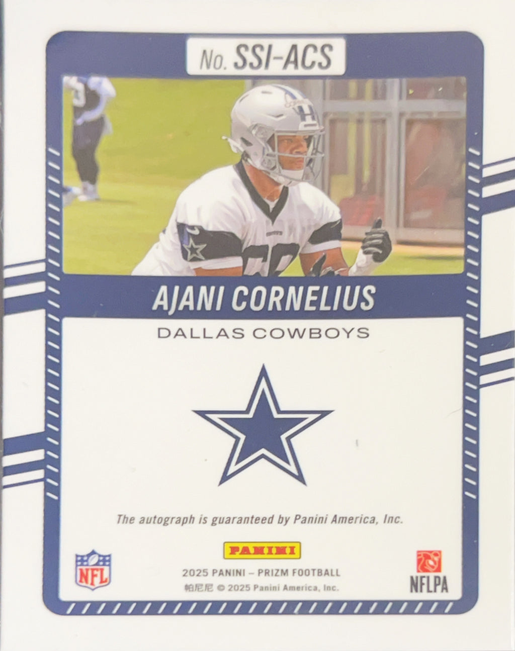 2025 Panini Prizm Significant Signatures Ajani Cornelius #SSI-ACS Silver RC