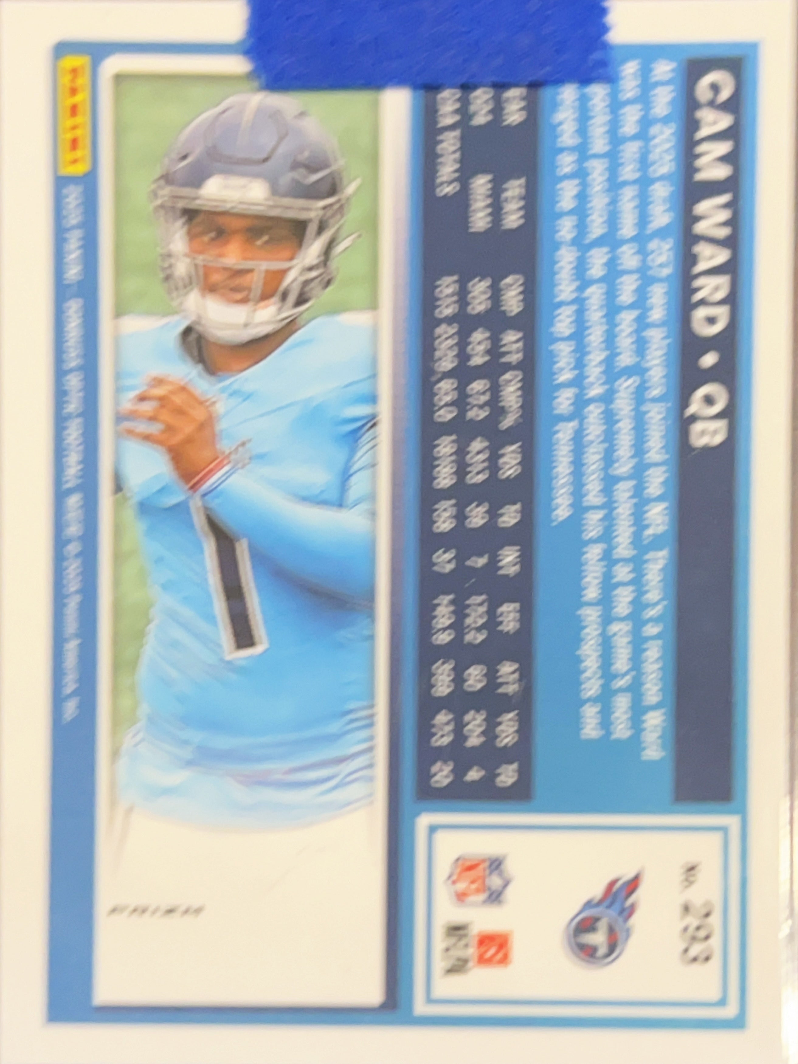 2025 Panini Donruss Optic Cam Ward #293 Blue Velocity