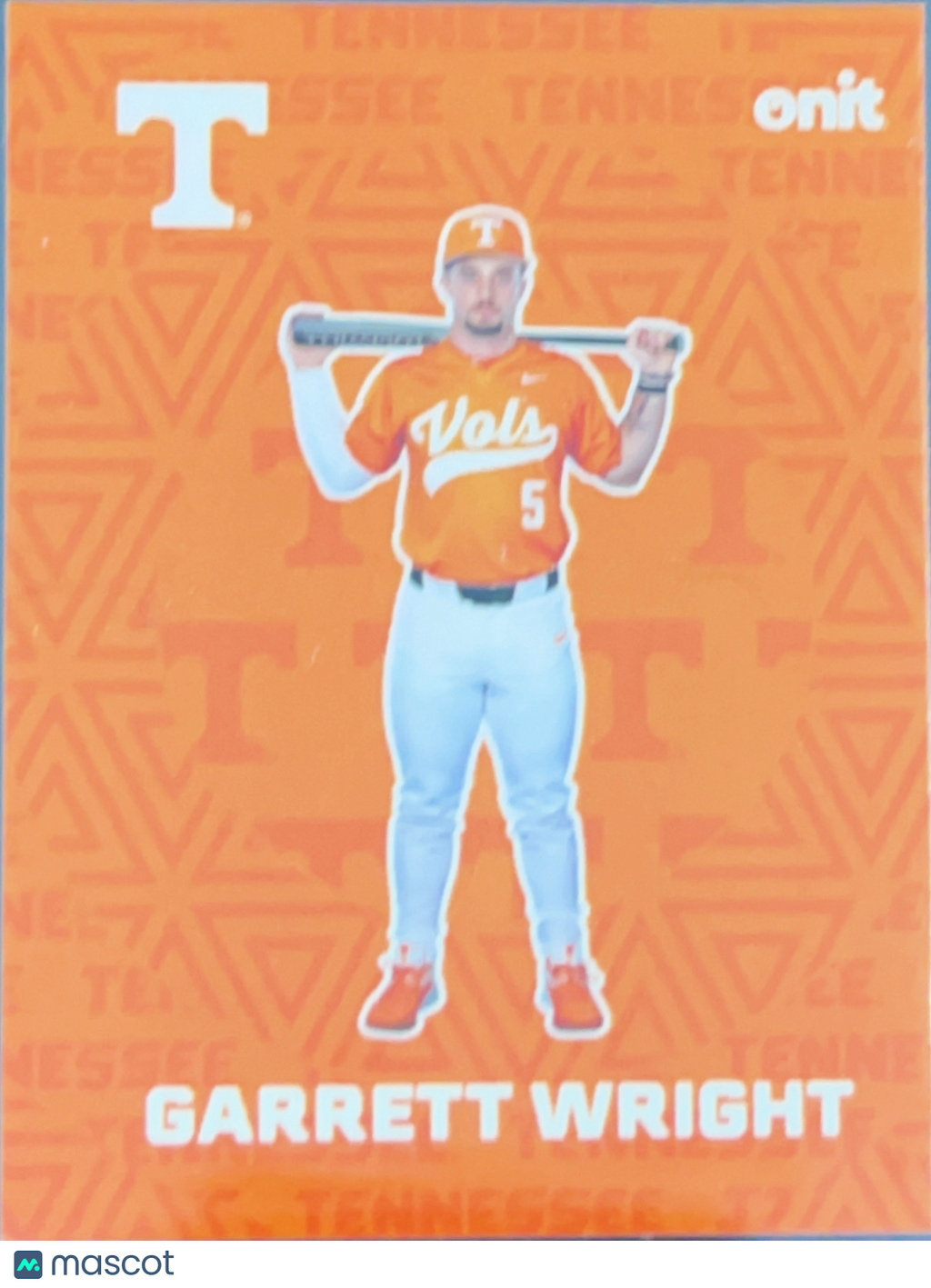 2026 ONIT Tennessee Baseball Garrett Wright #F-4