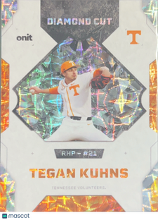 2020 Onit Diamond Cut Tegan Kuhns #DC-3 Orange Cracked Ice