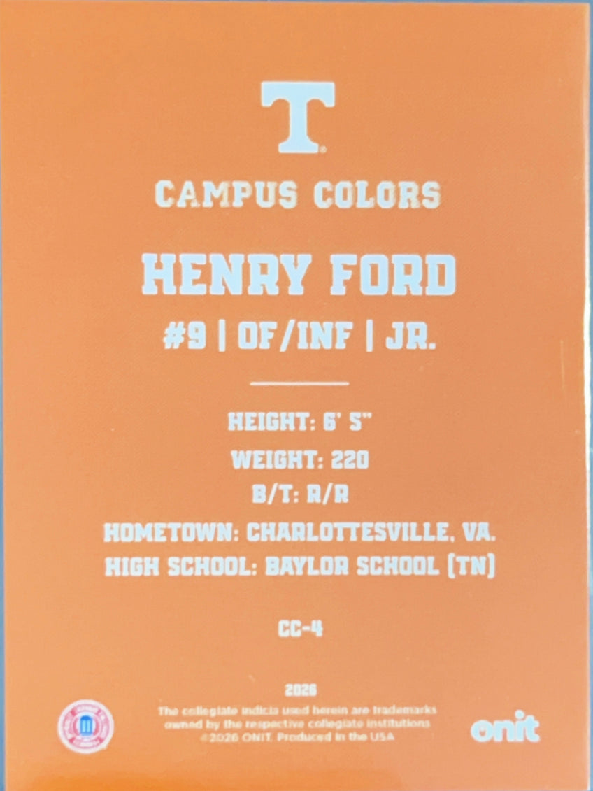2026 Onit Campus Colors Henry Ford #CC-4 Orange Sparkle