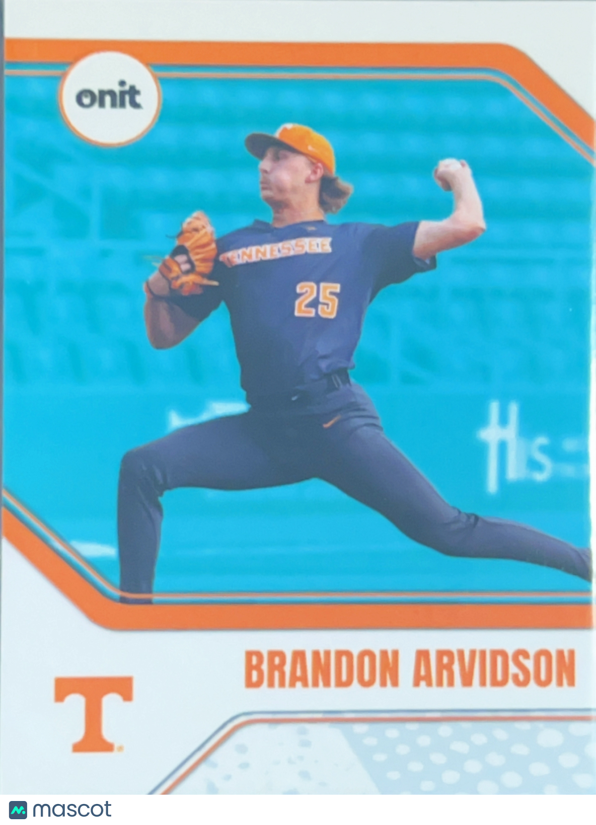 2026 ONIT Tennessee Baseball Brandon Arvidson #B-7