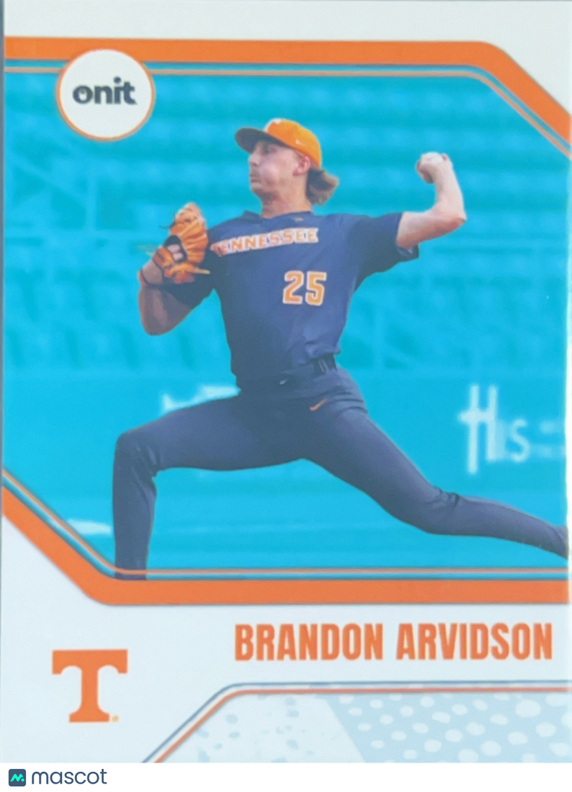 2026 ONIT Tennessee Baseball Brandon Arvidson #B-7