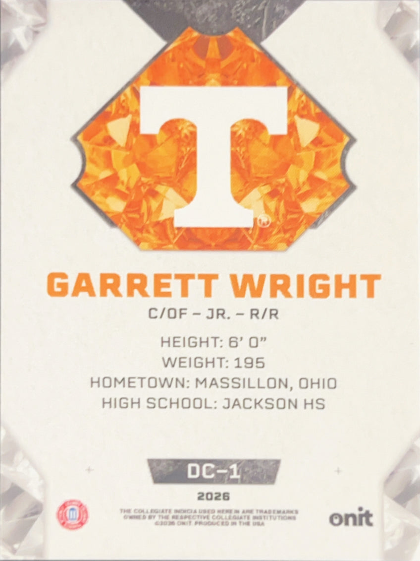 2026 Onit Diamond Cut Garrett Wright #DC-1