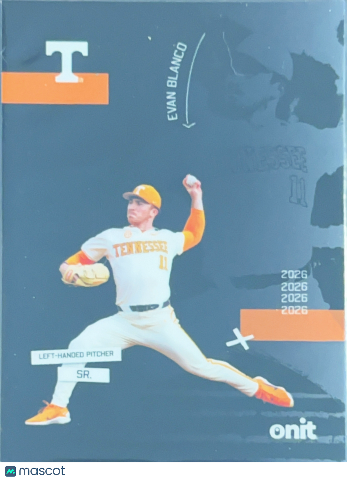 2026 ONIT Tennessee Baseball Evan Blanco #SIL-3