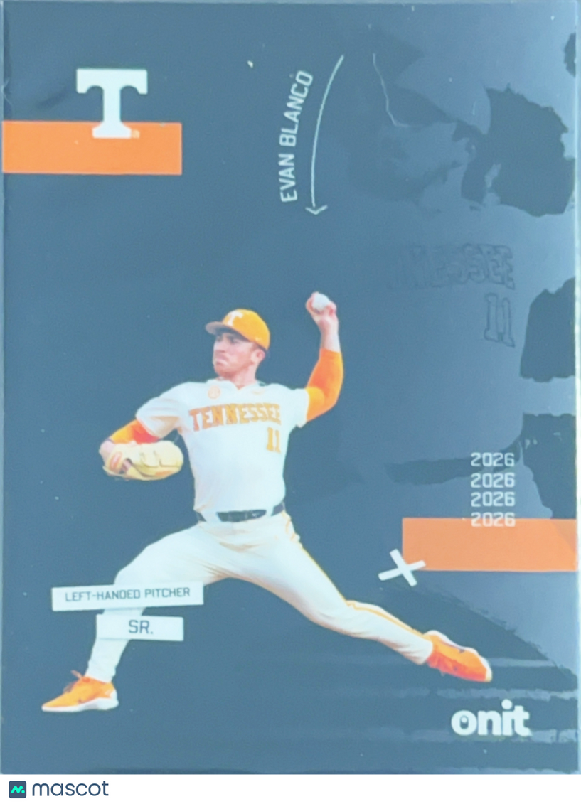 2026 ONIT Tennessee Baseball Evan Blanco #SIL-3