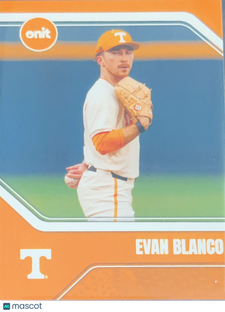 2026 ONIT Tennessee Baseball Evan Blanco #BV-16
