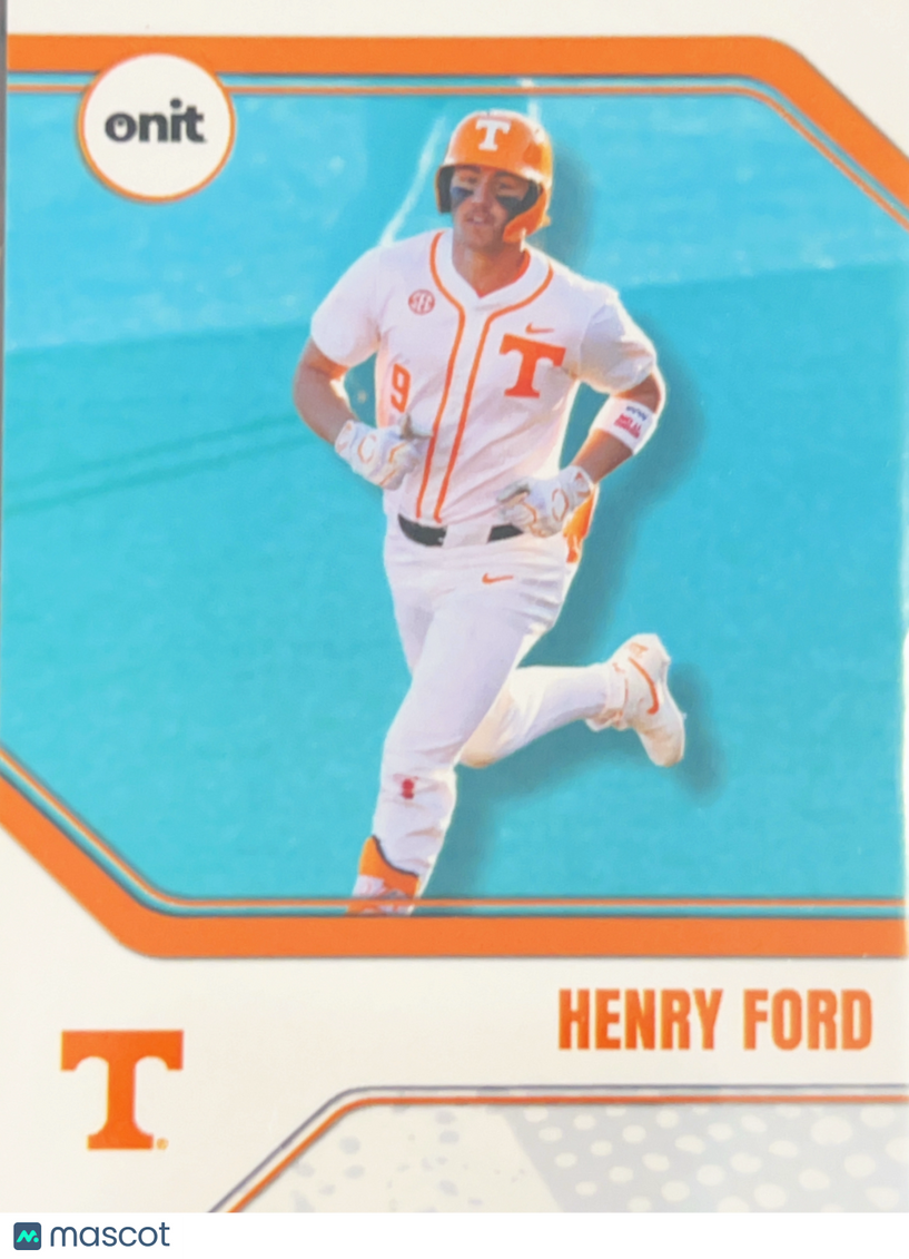 2026 ONIT Tennessee Baseball Henry Ford #B-20