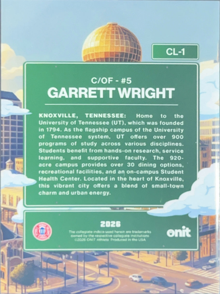 2026 ONIT City Limits Garrett Wright #CL-1 Daytime