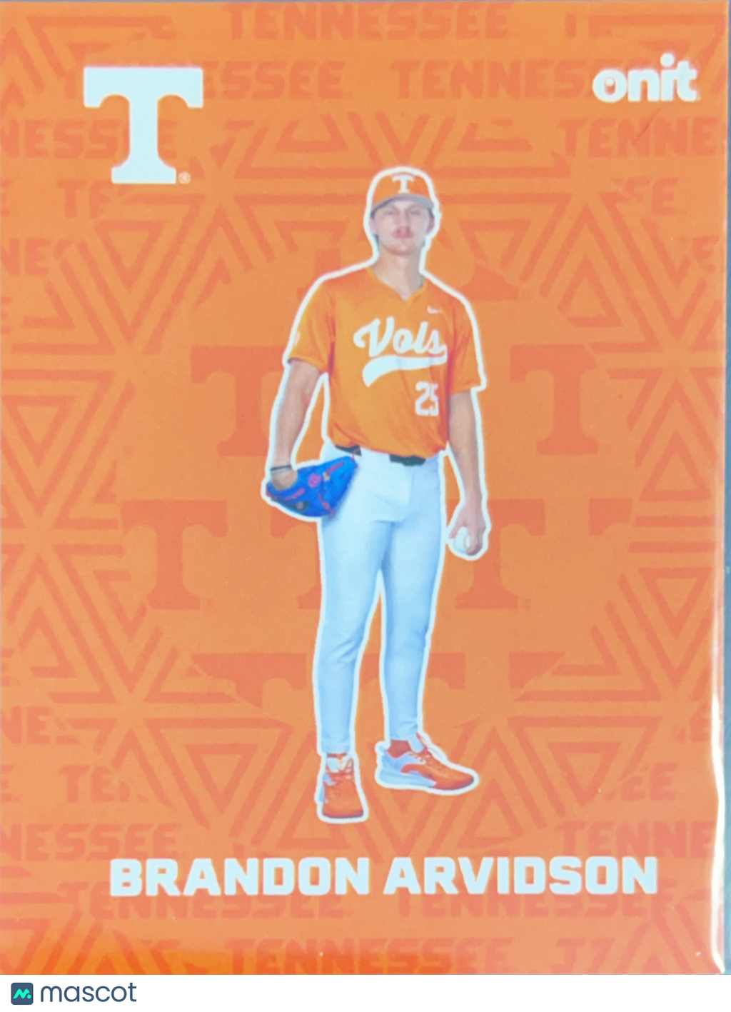 2026 ONIT Tennessee Baseball Brandon Arvidson #F-1
