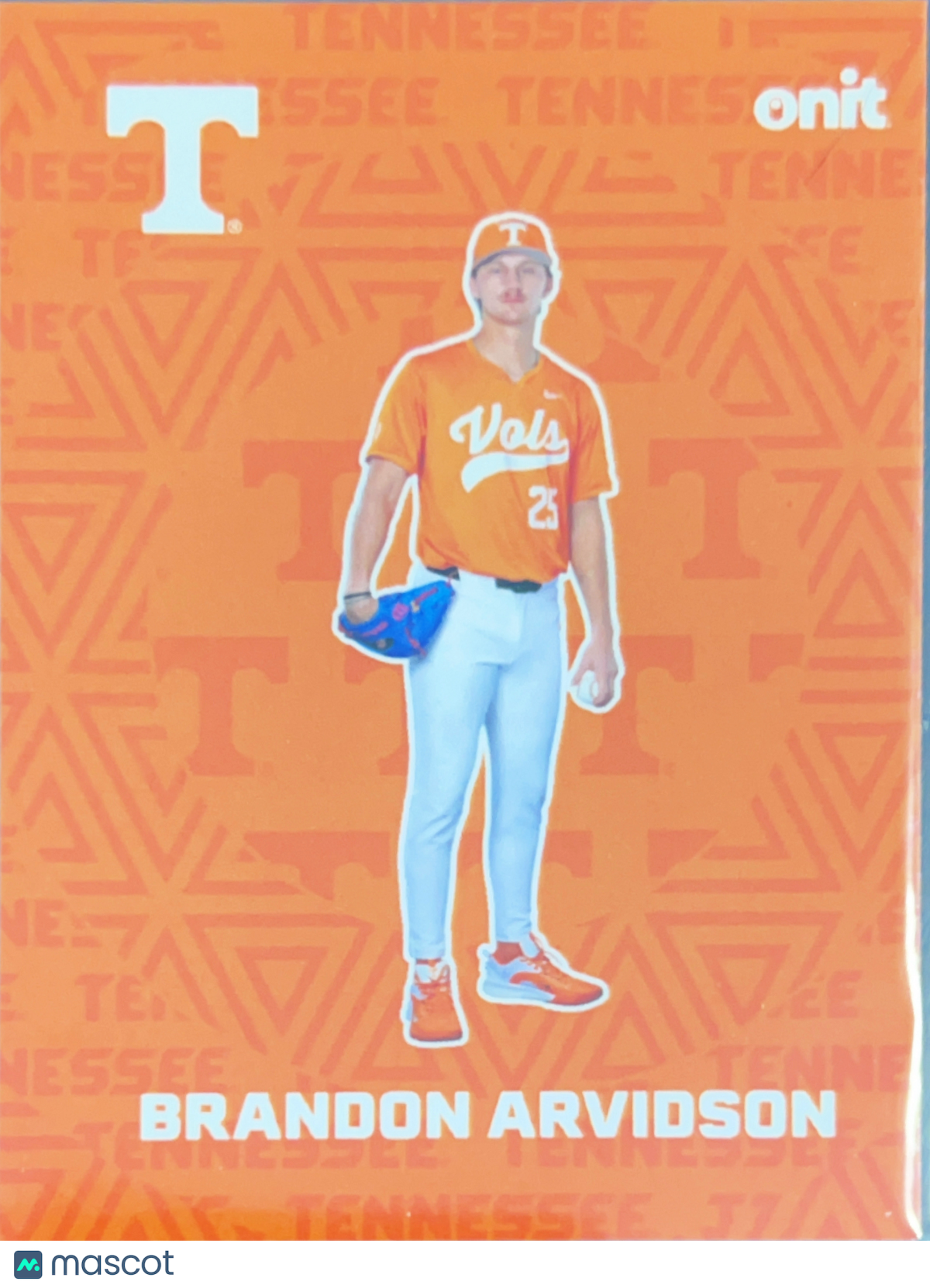 2026 ONIT Tennessee Baseball Brandon Arvidson #F-1