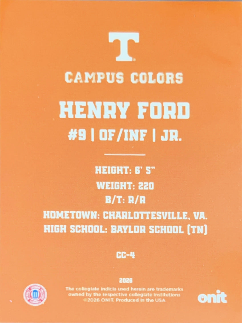 2026 ONIT Campus Colors Henry Ford #CC-4 Orange Sparkle