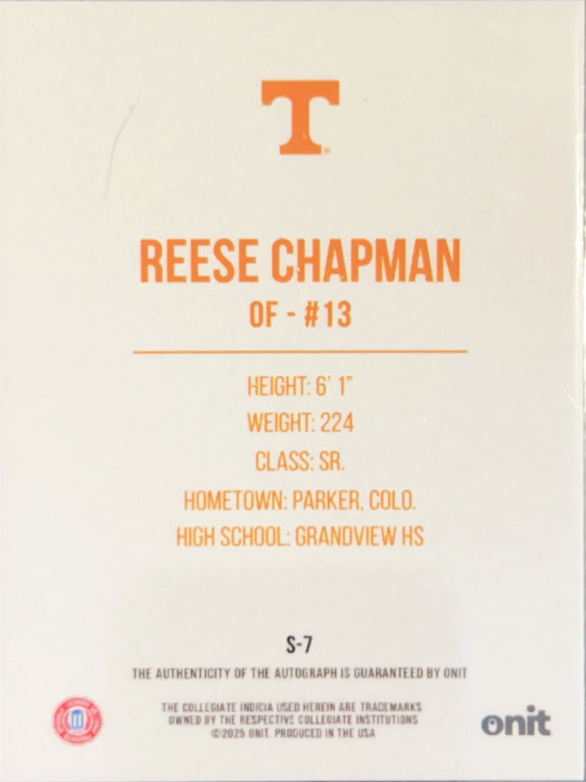 2025 ONIT Signature Series Reese Chapman #S-7 Orange Shimmer /35
