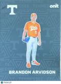 2026 ONIT Tennessee Baseball Brandon Arvidson #F-8