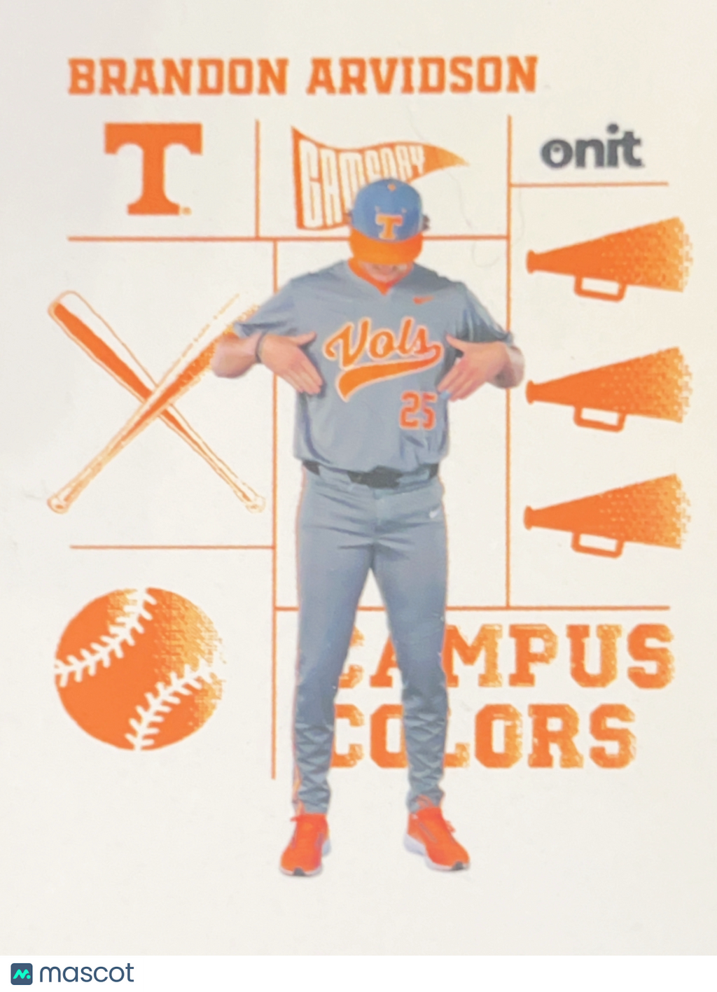 2020 ONIT Campus Colors Brandon Arvidson #CC-8